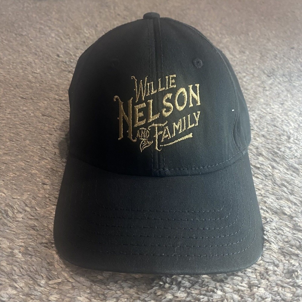 Willie Nelson and Family Black Adjustable Cap